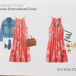 Collective Concepts Joliee Embroidered dress